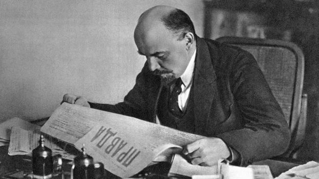 列宁呼吁成立全俄共产主义报纸。//图片来源：公共领域