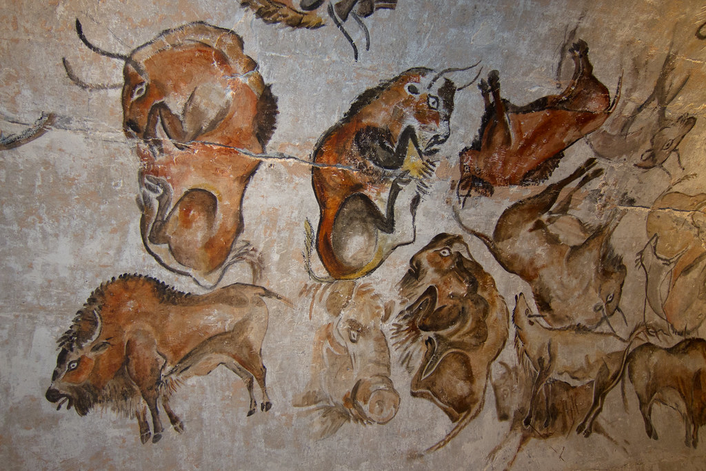 洞穴壁画。//图片来源：Flickr, Thomas Quine