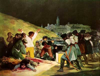 Goya: The Execution of the Defenders of Madrid (1814)