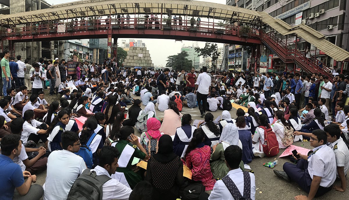 Students Blocked Road for safe Road 2 Image Asivechowdhury