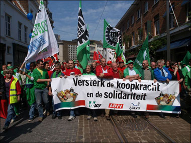 Demonstration in Antwerp on 9th of June