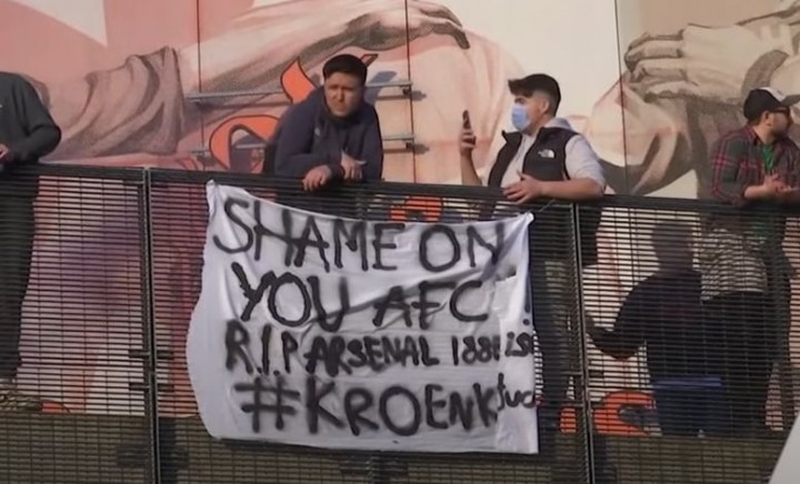 AFC protest Image Caught Offside