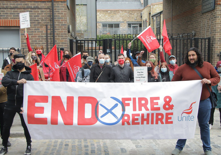 Fire rehire Image Socialist Appeal