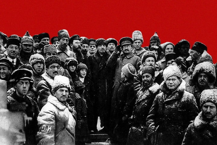 Trotsky Lenin Red Army Image public domain