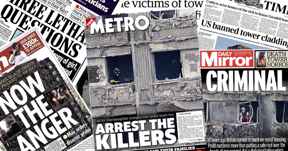 Grenfell friday newspapers Image Socialist Appeal