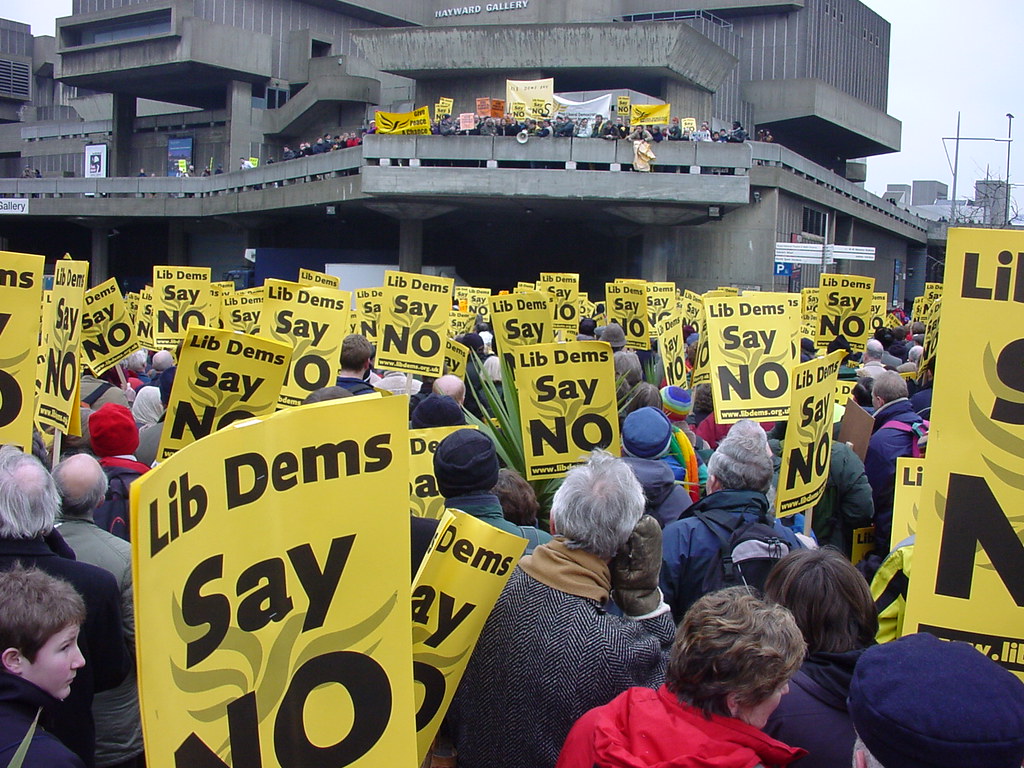 Lib Demos 2003 Iraq protest Image Flickr Martin Tod