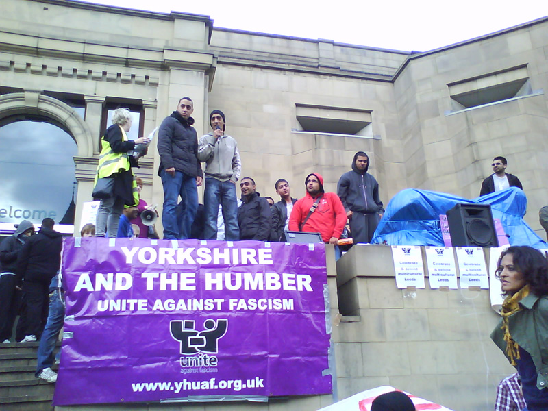 Anti-fascist demonstration in Leeds