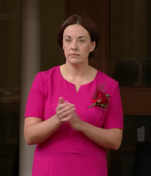 Kezia Dugdale humped before she was pushed Image Scottish Parliament