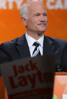 Jack Layton, leader of the New Democratic Party