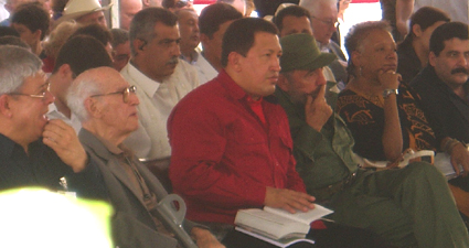 Hugo Chavez and Fidel Castro - Picture taken by Marxist.com