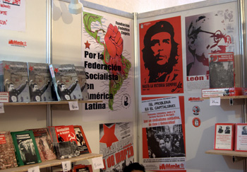 A corner of the Frederick Engels Foundation stand
