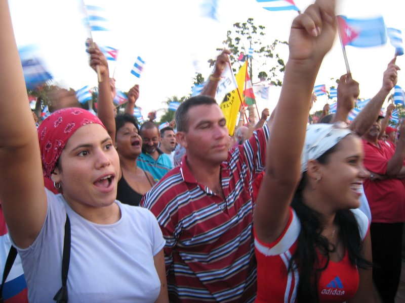 Crowd celebrating the Cuban Revolution on 26 July. Photo by stttijn.