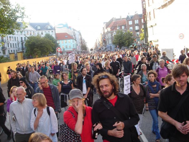 Copenhagen: big protests against racist policies and police brutality, August 13, 2009