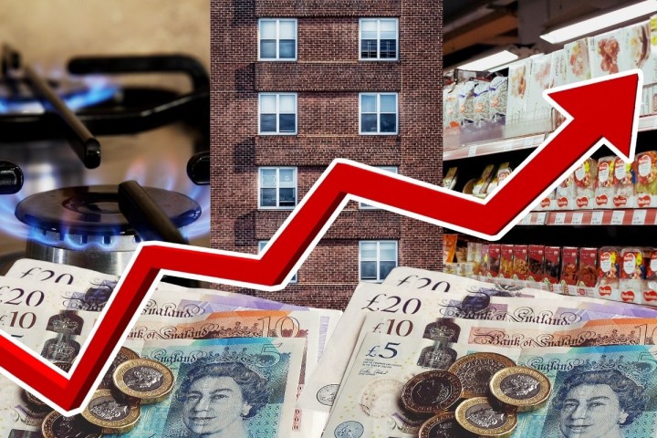 英國正面臨著西歐最嚴重的通貨膨脹。//圖片來源：英國《社會主義呼喚報》