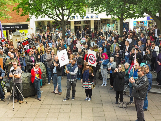 anti austerity protest in London image wikimedia commons