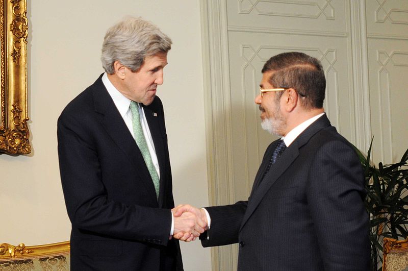 Secretary Kerry Meets With Egyptian President Mohammed Morsi Image U.S. Department of State