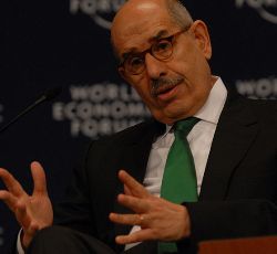 Mohammad El-Baradei at the World Economic Forum 2008 - photo: Kimse (talk)