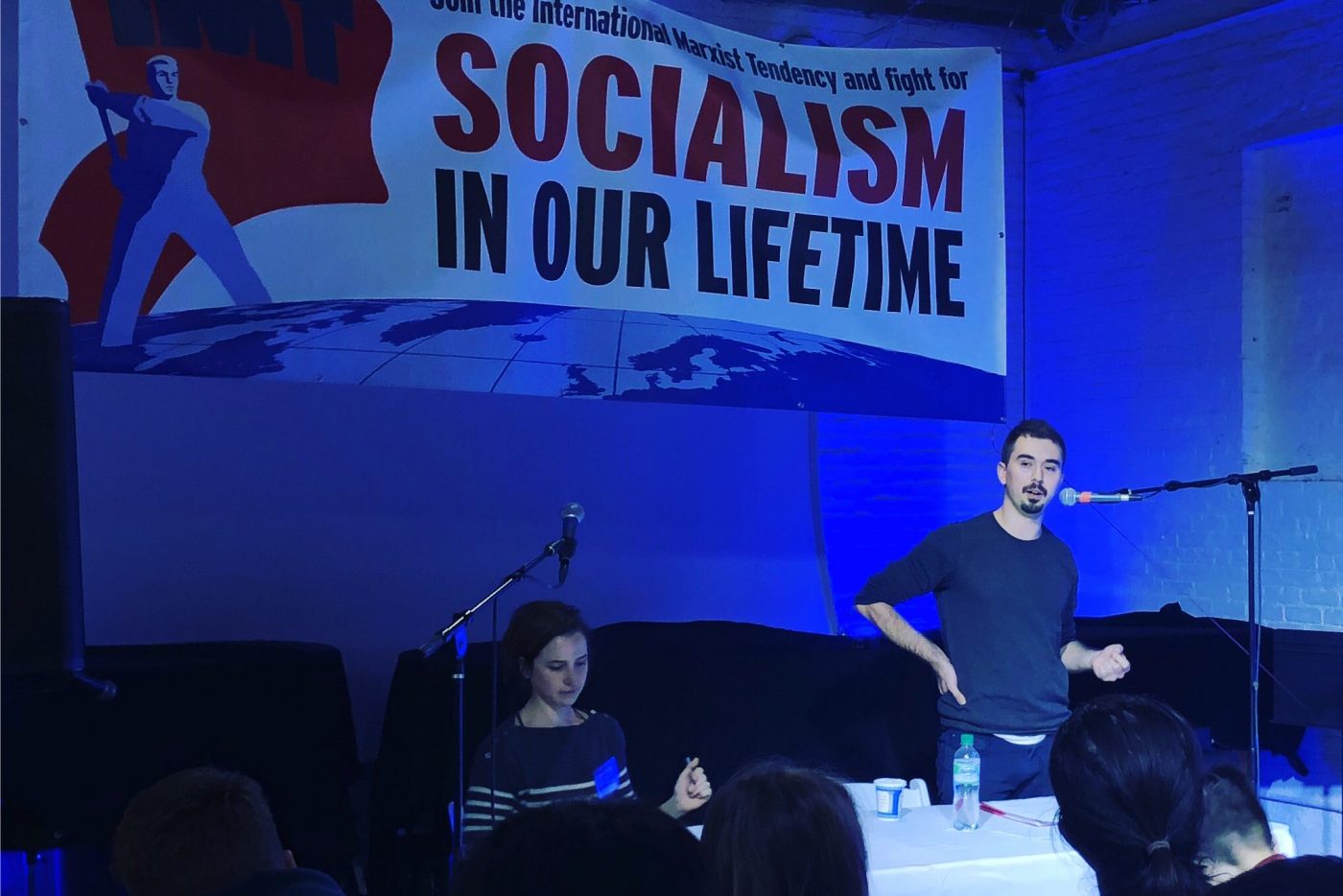 In his presentation Antonio Balmer stressed the need to build a revolutionary party with the correct ideas and program ahead of big upheavals Image Socialist Revolution