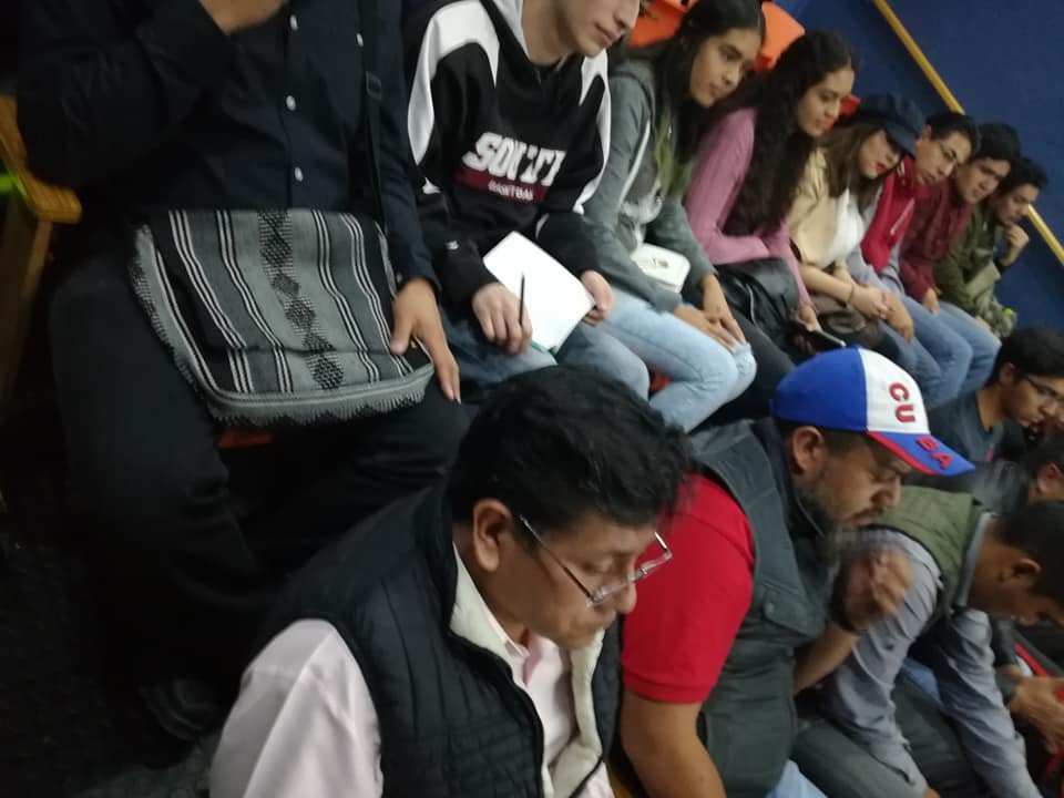 Students listened attentively to Alan and later participated with opinions and questions Image la Izquierda Socialista