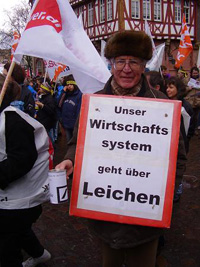 'We Won’t Pay For Your Crisis' demonstration in Frankfurt