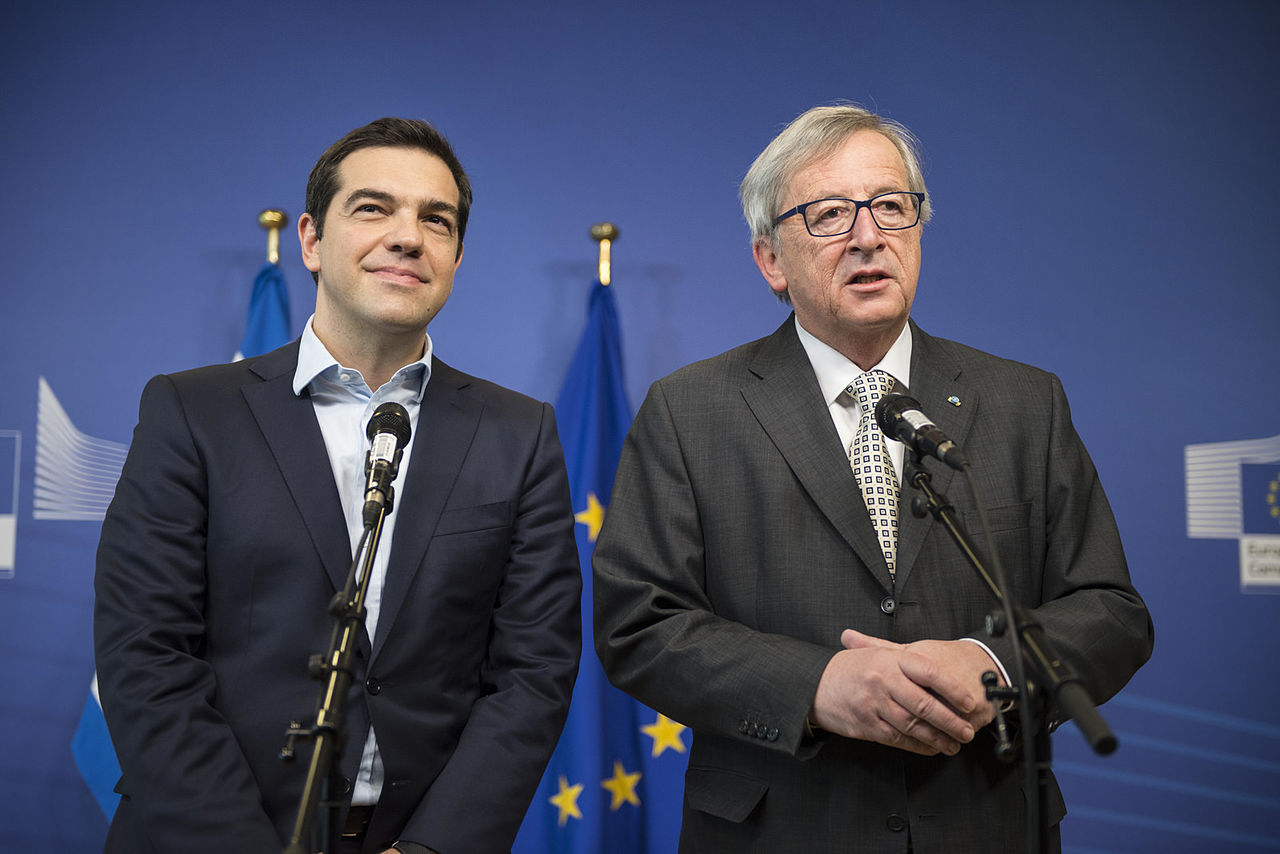 Tsipras and Junker Image Αλέξης Τσίπρας Πρωθυπουργός της Ελλάδας