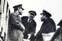 Trotsky, Lenin and Kamenev at the 1919 Party Congress