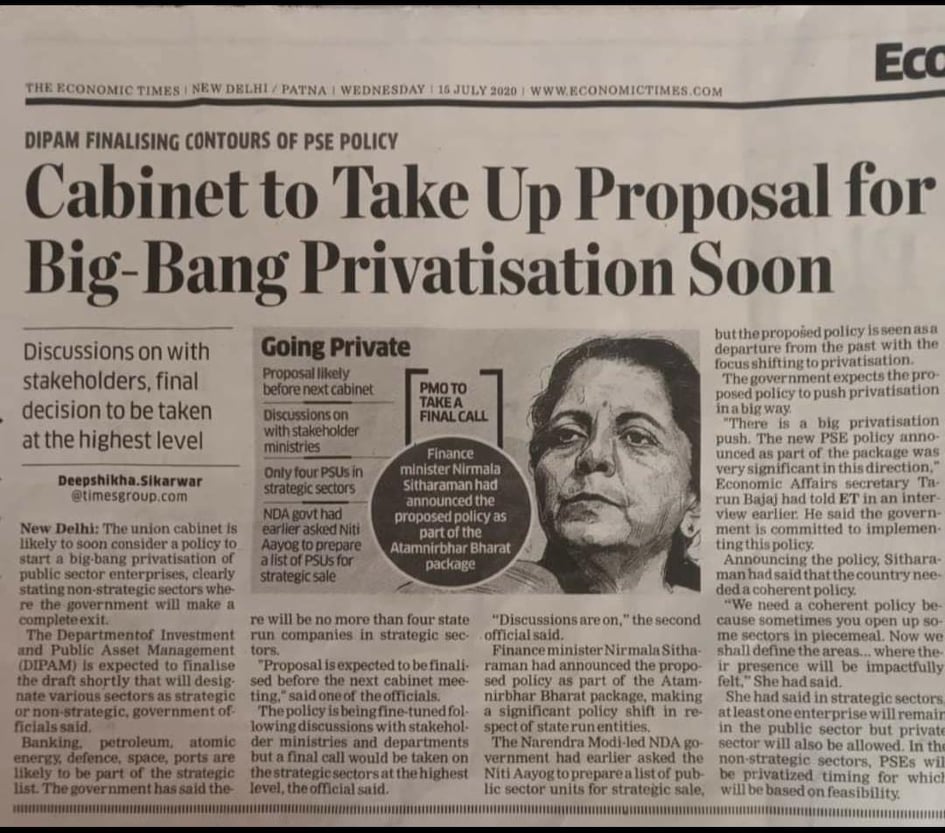 India privatisation