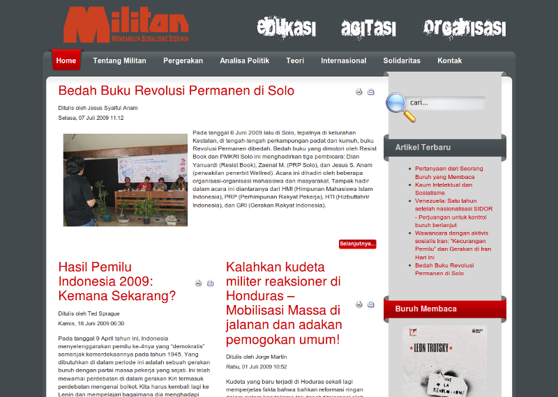 Indonesia: The launch of Militan website
