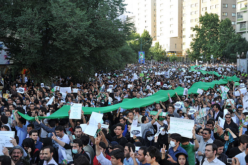 Demonstration in Tehran, June 16. Photo by Milad Avazbeigi.