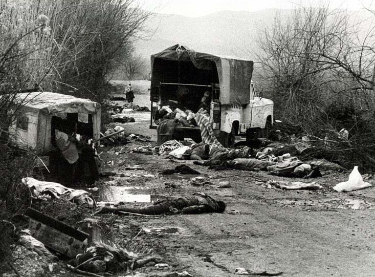 Massacre of Iranian civilians. Photo by sajed.ir.
