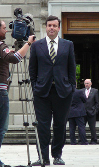 Brian Lenihan, Finance Minister of Ireland. Original photo by nerosunero on flickr.