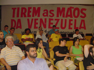 Lançamento nacional da campanha “Tirem as Mãos da Venezuela” 