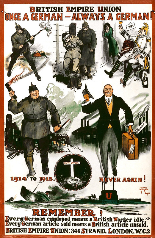 antigerman poster Image James Vaughan Flickr