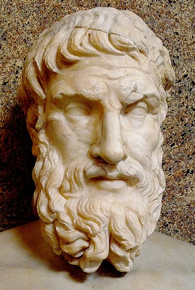 Bust of Epicurus Image Dudva