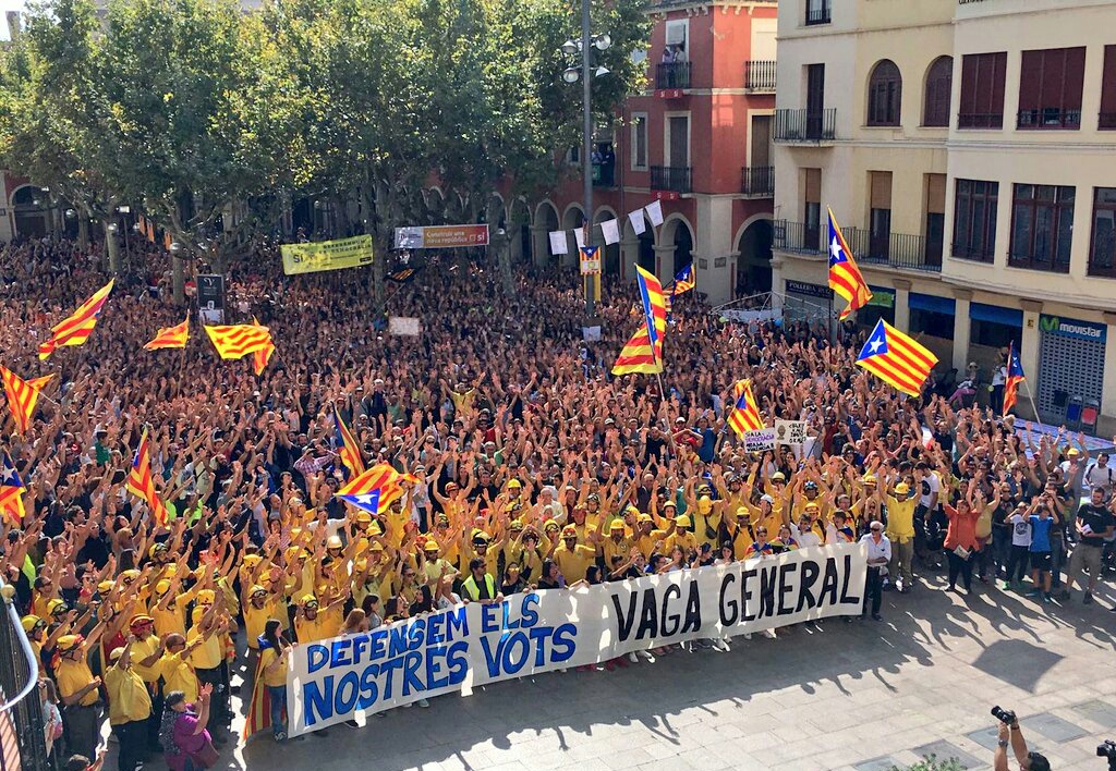 Catalonia CUP general strike