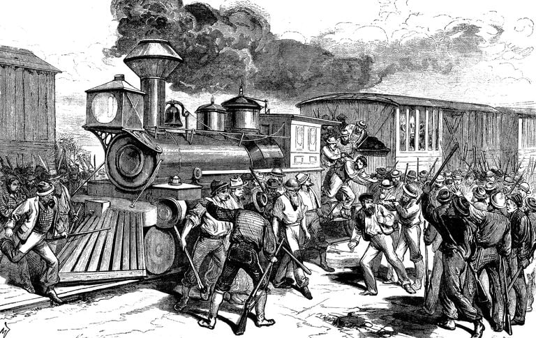 1877 Rail Strike Image Public Domain