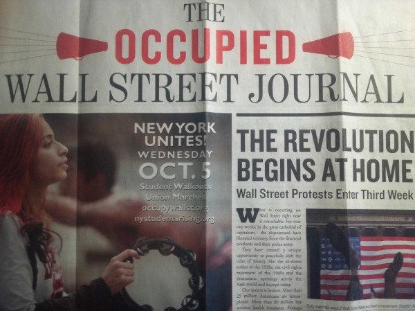 #OccupyWallstreet Journal