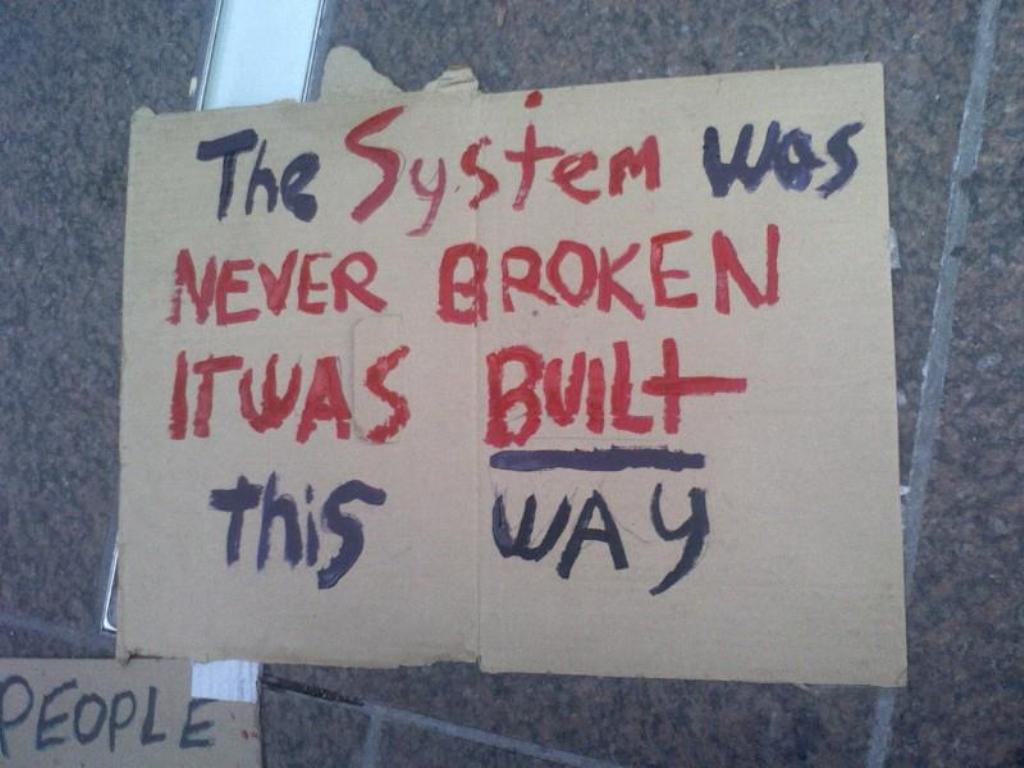 The system wasn't broken - It was built this way