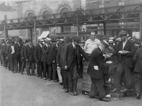 By 1933, 25% of all workers and 37% of all non-farm workers in the USA were unemployed.