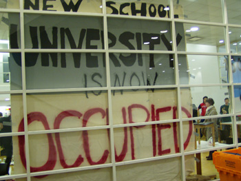 Students Occupy the New School!
