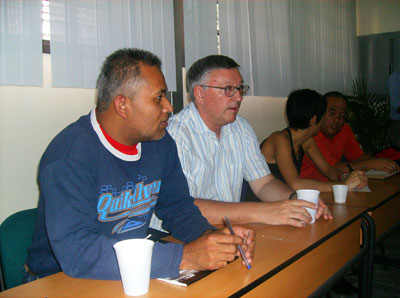 Leaders of the PSUV meet Alan Woods and CMR