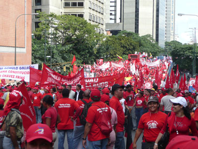 Hundreds of thousands of students march for Chavez and 